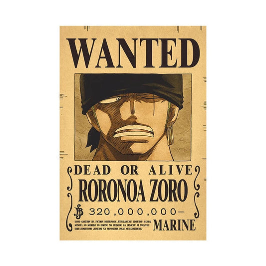 ONE PIECE Roronoa Zoro, Poster Wanted.