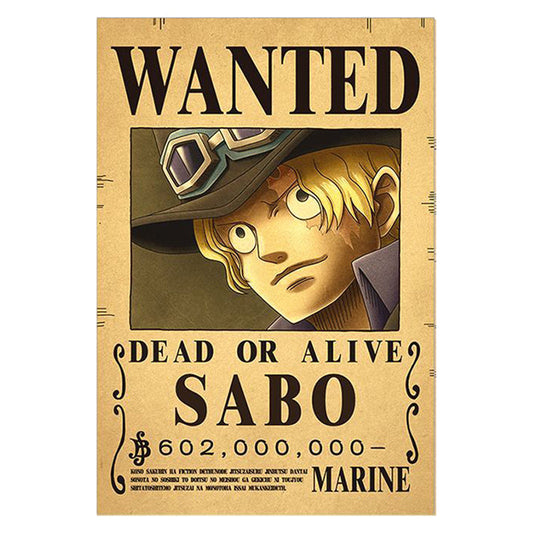 One Piece Sabo, Bounty Wanted poster.