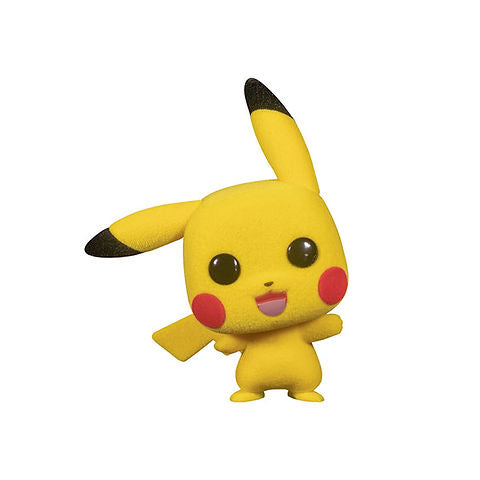POKÉMON, PIKACHÚ, STATUA FUNKO POP (FLOCKED)