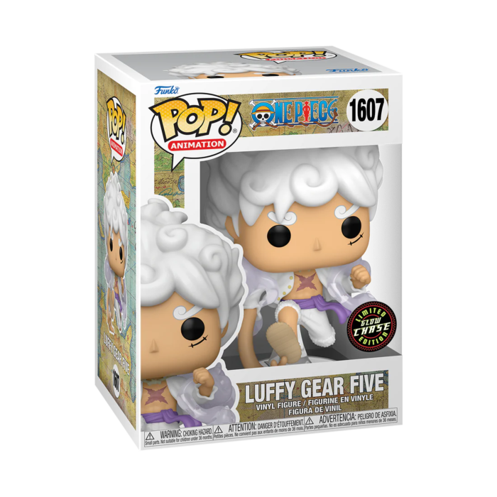 PREORDINE!!! One Piece, Luffy Gear 5th (Glow in the dark) Statua Funko Pop. (ARRIVO STIMATO PER MAGGIO)