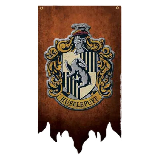 HARRY POTTER, Bandiera simbolo Hufflepuff (Tasso rosso).
