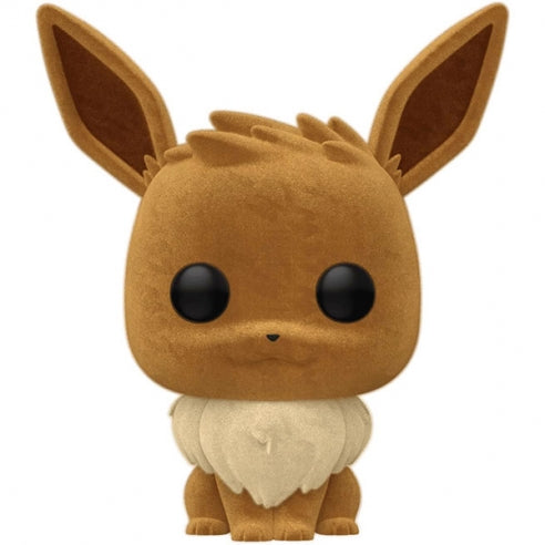 POKÉMON, EEVEE STATUA FUNKO POP (FLOCKED )