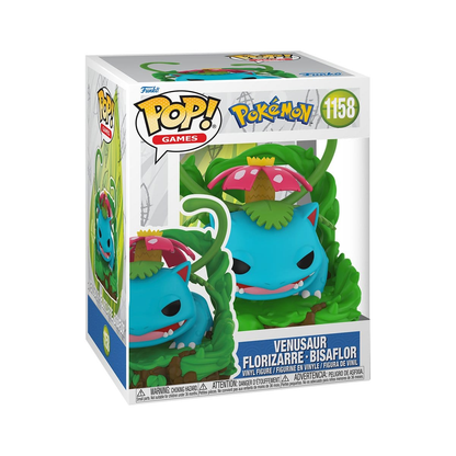POKÉMON, VENUSAUR PREMIUM GAMES, STATUA FUNKO POP, (11 cm)